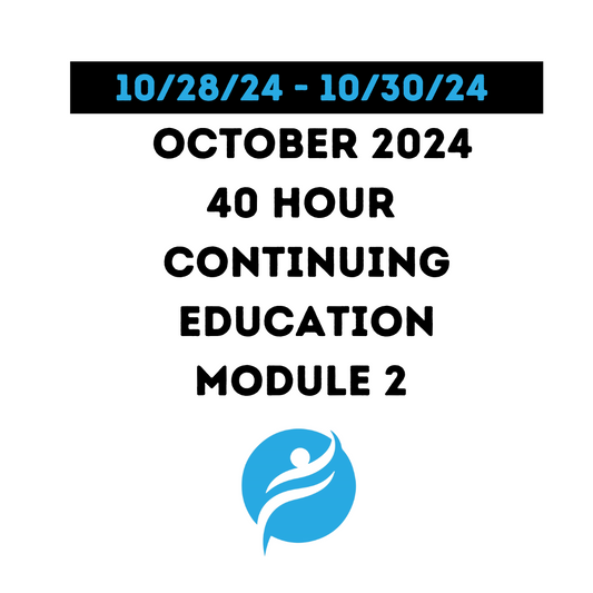 October 2024 | 40 Hour Recertification | 20 Hours (Zoom Video) |20 Hours (Online) - STRTP