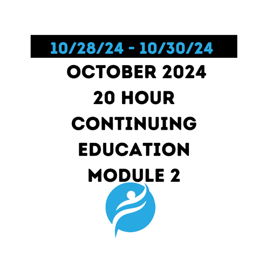 October 2024 | 20 Hour Recertification | 20 Hours (Zoom Video) |