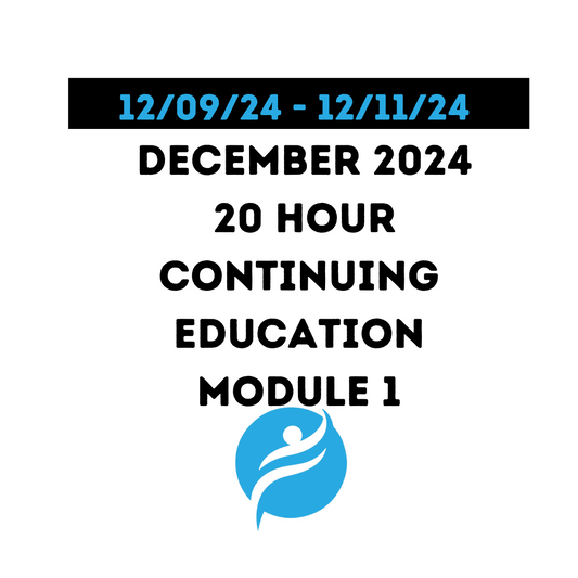 December 2024 | 20 Hour Recertification | 20 Hours (Zoom Video) |