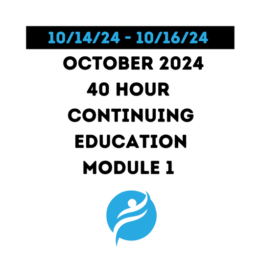 October 2024 | 40 Hour Recertification | 20 Hours (Zoom Video) |20 Hours (Online) - STRTP