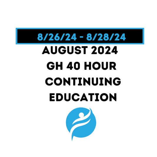 August 2024 | 40 Hour Recertification | 20 Hours (Zoom Video) |20 Hours (Online) - GH